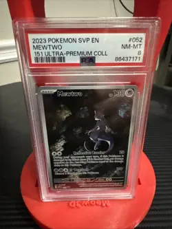 Pokemon 2023 SVP EN 151 Ultra Premium Collection MEWTWO #052 PSA 8 RARE - Image 1