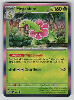 Meganium - 001 001 ME: Mega Evolution Promo Pokemon NM - Image 1