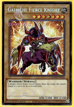 Yugioh! 1x Gaia The Fierce Knight MZMU-EN058 (Secret Rare) 1st Ed - Image 1