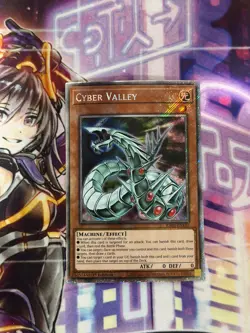 Yugioh Cyber Valley Platinum Secret Rare RA03 - Image 1
