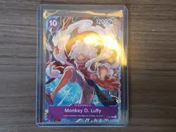 ONE PIECE Luffy P-041 Paris Promo – UNOBTAINABLE – Gear 5 – NM Hard Case 74 car. - Image 1