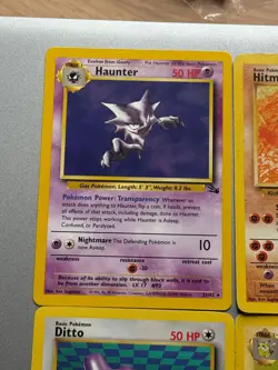 Pokemon Fossil Non Holo Rare Pokemon Card Bundle 21/62 18/62 22/62 29/62 23/62 - Image 2