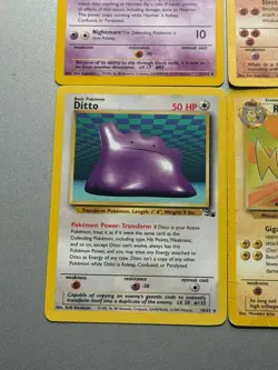 Pokemon Fossil Non Holo Rare Pokemon Card Bundle 21/62 18/62 22/62 29/62 23/62 - Image 5