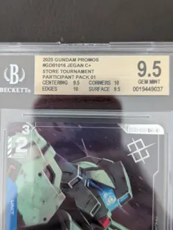 🚨🚨ERROR LABEL🚨🚨 Gundam Card Game GD01-16 Jegan C+ Tournament Winner Pack 01 - Image 2