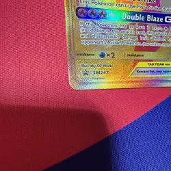Pokemon TCG Reshiram Charizard GX SM247 Promo Full Art Holo Card - Image 2