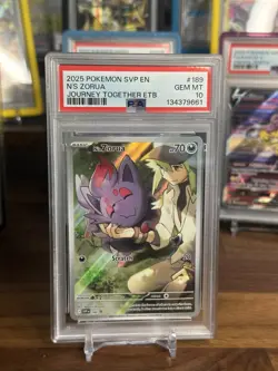 N's Zorua 189 Sv: Scarlet & Violet Promo Cards Holo PSA 10 - Image 1