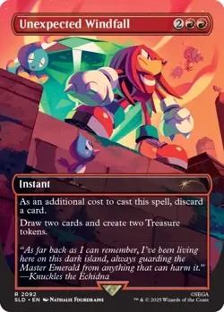 Unexpected Windfall #2092 Regular Sonic SLD MTG Card In Hand Ready To Ship - Image 1