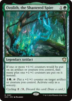 Ozolith, the Shattered Spire R Commander: Secrets of Strixhaven 281 NM - Image 1