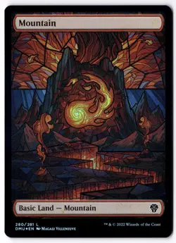 Mountain (Showcase) DMU 280 Magic: The Gathering Foil Land NM - Image 1