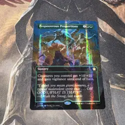Preposterous Proportions X1 Mtg Foundations Mm Foil Borderless Mana - Image 1