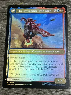 MTG Tony Stark MSH 80 Magic: The Gathering Foil Mythic NM English - Image 2