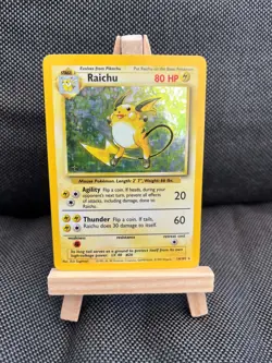 Raichu Holo 14/102 Pokemon Card Base Collection Set Good Condition - Image 1