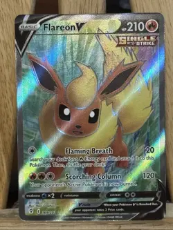 Flareon V 169/203 Full Art Ultra Rare Evolving Skies Pokemon NEAR MINT NM - Image 1
