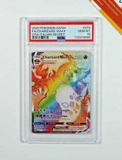Pokemon PSA 10 Charizard Vmax #074 Hyper Rare Futuri Campioni 2020 Italiano - Image 1