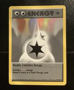 Pokemon Double Colorless Energy SHADOWLESS 1ST EDITION Base Set 96/102 WOTC 1999 - Image 1