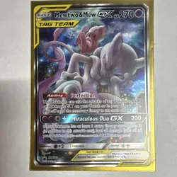 The Pokemon Company Mewtwo & Mew GX SM191 TAG TEAM Promo Holo 270HP Eng - Image 1