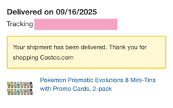 Pokemon Prismatic Evolutions 8 Mini Tins w/Promos Costco Lot of 2 READY TO SHIP - Image 1