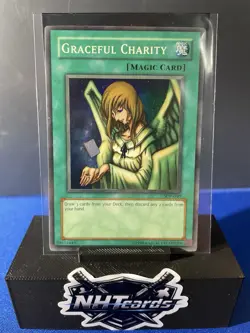 YUGIOH Super Rare Graceful Charity SDP-040 LP - Image 1