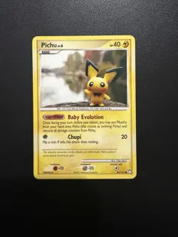 Pichu 93/123 - Pokemon Card TCG Mysterious Treasures Non Holo LP - Image 1