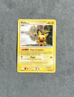 Pichu 93/123 - Pokemon Card TCG Mysterious Treasures Non Holo LP - Image 1