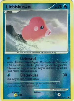 Pokemon Karte Trading Card Game Platin Nr. 35/127 Liebiskus Reverse Holo deutsch - Image 1