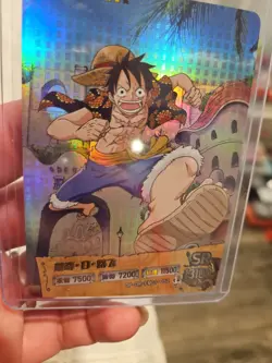 Monkey D Luffy Holo Foil Holo One Piece Trading Card Doujin OP-DR-FM01-052 - Image 2