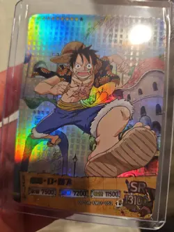 Monkey D Luffy Holo Foil Holo One Piece Trading Card Doujin OP-DR-FM01-052 - Image 4
