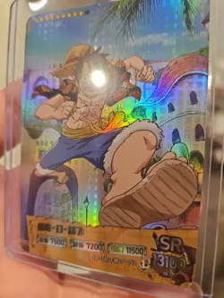 Monkey D Luffy Holo Foil Holo One Piece Trading Card Doujin OP-DR-FM01-052 - Image 5