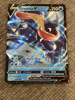 Pokemon TCG Greninja v Fusion Strike Holo Ultra Rare Card 073/264 - Image 2
