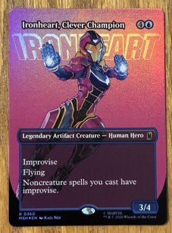 MTG Marvel Super Heroes, Ironheart, Clever Champion - Borderless Foil - Image 1