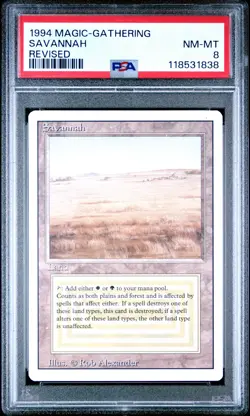 1994 MTG REVISED SAVANNAH PSA 8 - Image 1