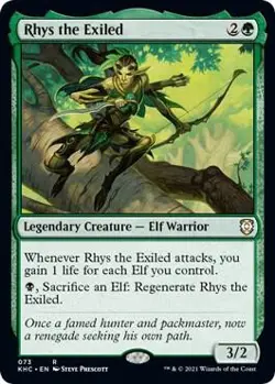 Rhys the Exiled 73 R Commander: Kaldheim NM - Image 1