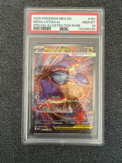 PSA 10 - Mega Latias ex SIR 181/132 Pokemon Mega Evolution (EN) - Image 1