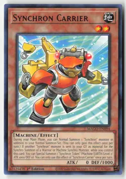 Yugioh - Synchron Carrier MAGO-EN094 1st Edition - Maximum Gold - Image 1