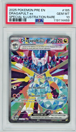 2025 Pokemon PRE Dragapult EX 165/131 Special Illustration Rare PSA 10 - Image 1