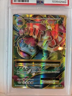 M VENUSAUR EX 100/108 •PSA 8 NM-MT• Full Art XY Series: Evolutions 2016 Pokemon - Image 2