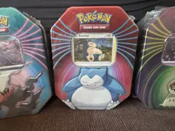 Pokemon Knock Out Snorlax, Mimikyu, Darkrai, Collector's Tin Factory Sealed Rare - Image 3
