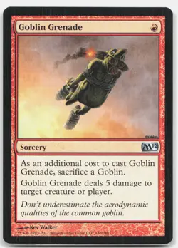 Goblin Grenade U 140 Regular Magic 2012 (M12) MTG Card LP - Image 1