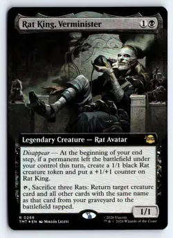 Rat King, Verminister (Extended Art) 0266 Ninja Turtles Magic Foil NM - Image 1