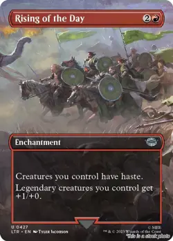 MTG Rising of the Day (Borderless) [LTR - 427] LP - Image 1