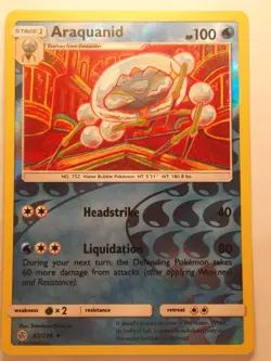 Araquanid - Reverse Holo - 65/236 Cosmic Eclipse - Pokemon TCG - 2019 LP - Image 1