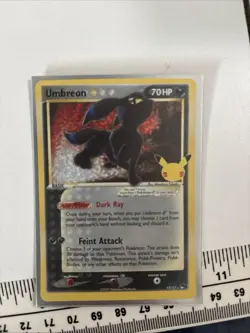 Pokemon TCG Umbreon 17/17 POP Series 5 Holo Rare 70 HP English 2007 Fukuda - Image 1