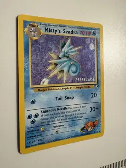 Pokemon TCG Misty's Seadra 009/132 Wotc Promo Prerelease Holo 70 HP 1999 - Image 4