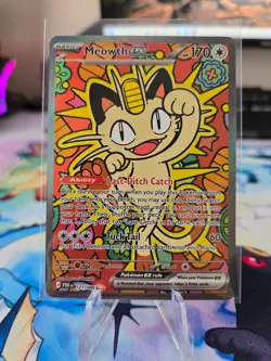 Meowth ex 121/088 Special Illustartion Rare Perfect Order Pokemon English - Image 1
