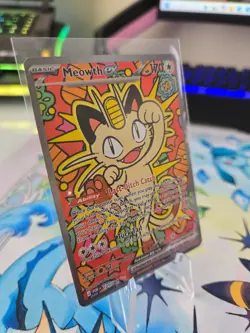 Meowth ex 121/088 Special Illustartion Rare Perfect Order Pokemon English - Image 3
