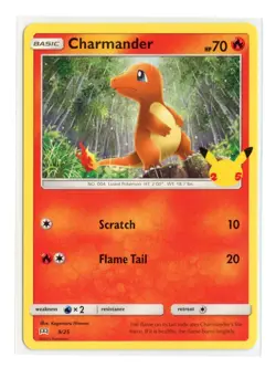Charmander 9/25 Promo Normal McDonald's 25th Anniversary Promos Pokemon LP - Image 1