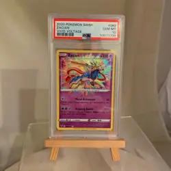 PSA 10 Pokemon TCG Zacian Amazing Rare Sword & Shield Vivid Voltage 082 GEM MINT - Image 1