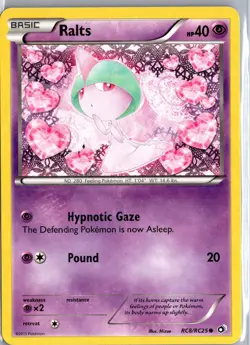 Ralts RC8/RC25 Holo Common Legendary Treasures: Radiant Collection Pokemon MP - Image 1