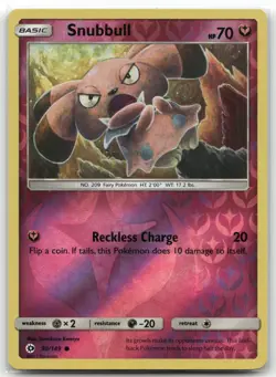 Snubbull 90/149 SM Base Set Common Reverse Holo Near Mint - Image 1
