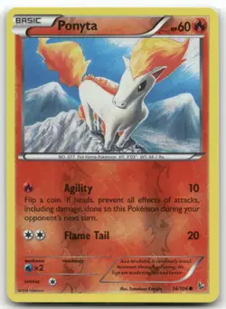 Ponyta 14/106 Flashfire Common Reverse Holo Lightly Played - Image 1